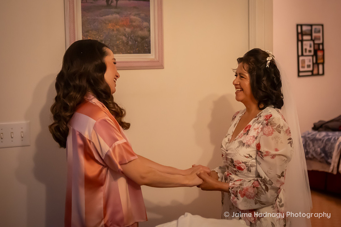 Getting Ready for Wedding Photos