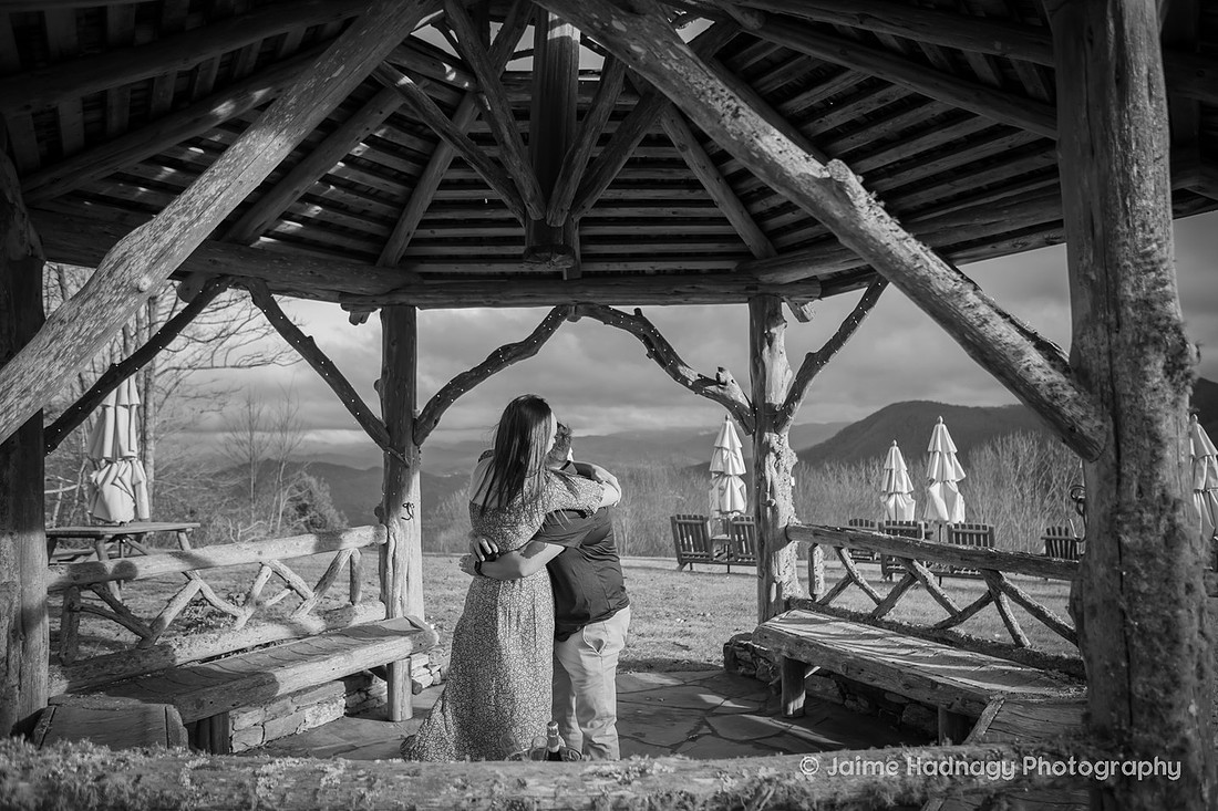 Getting Engaged at The Swag in Waynesville NC | Asheville Proposal Photographer