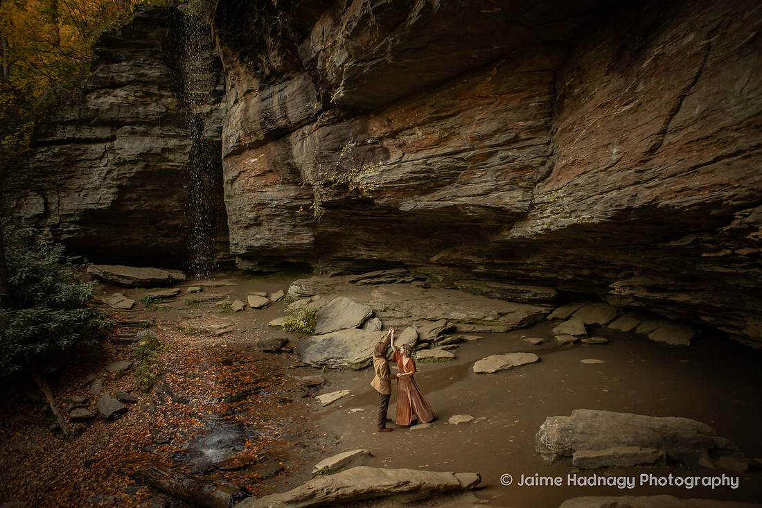 Engagement Photos in the Forest in Western NC | Photography