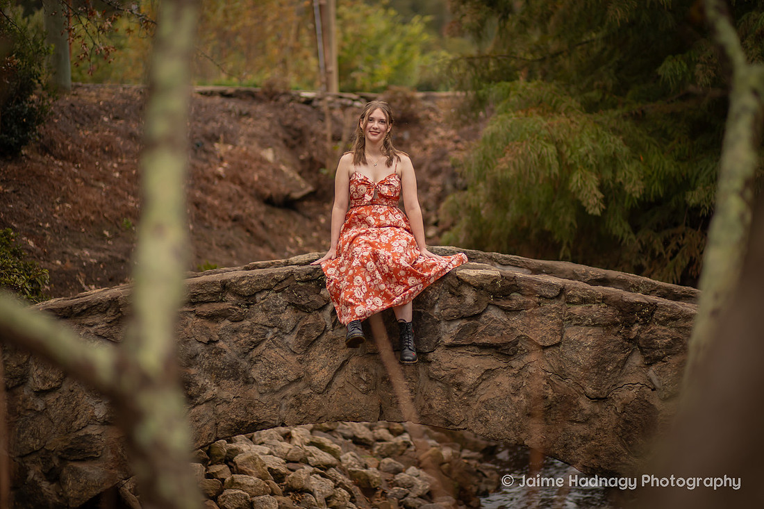 Senior Pictures at Rock Quarry Garden | Asheville Photographer