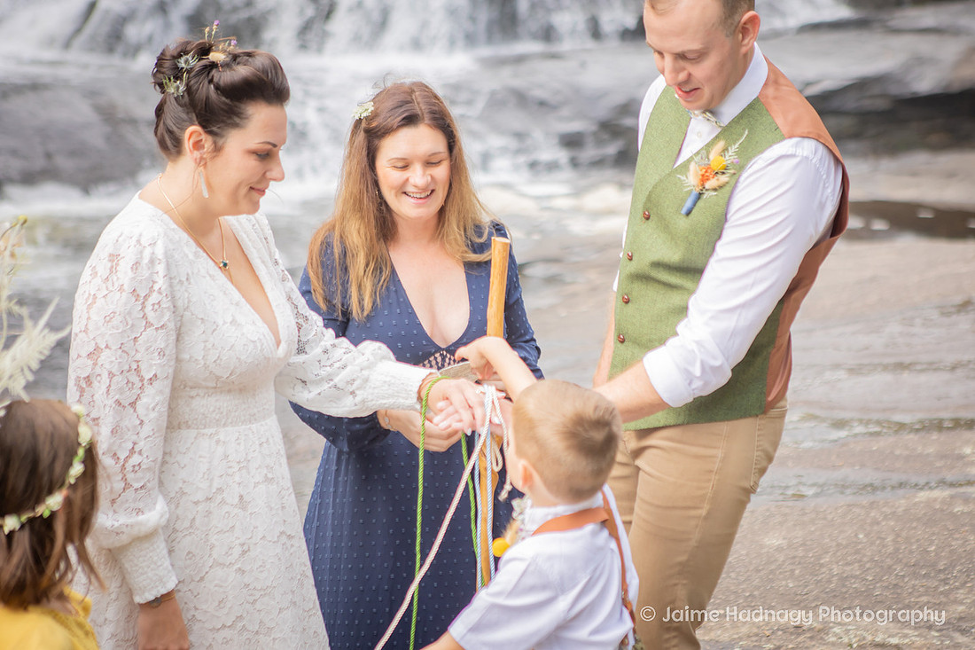 Waterfall Elopement | Asheville Nature Wedding Photographer
