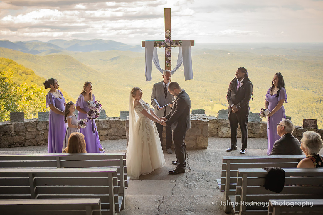 Small Mountain Wedding at Pretty Place Fred Symmes Chapel | North Carolina Elopement Photographer