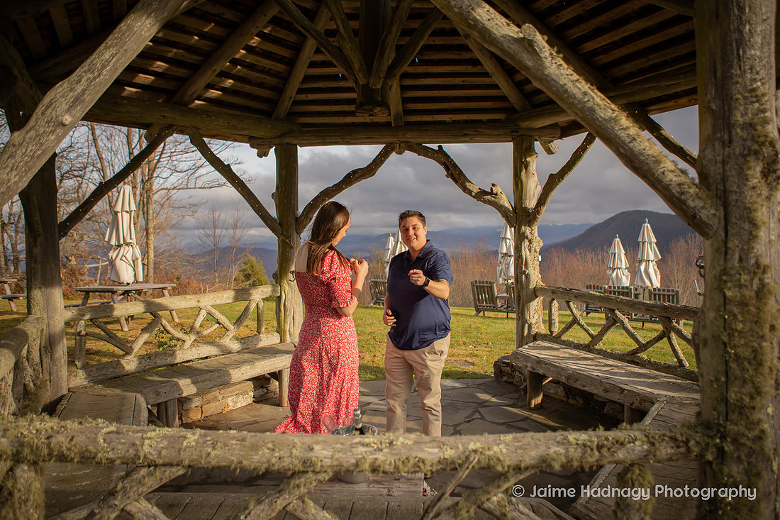 Getting Engaged at The Swag in Waynesville NC | Asheville Proposal Photographer