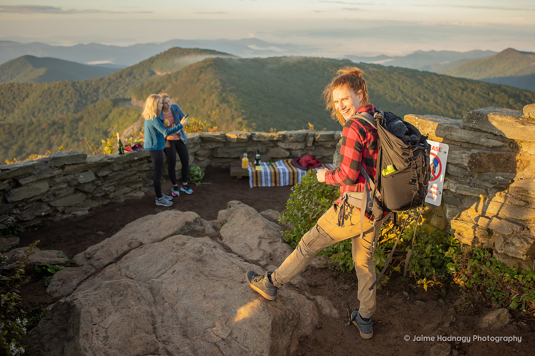 Asheville Surprise Hiking Proposal Photoshoot