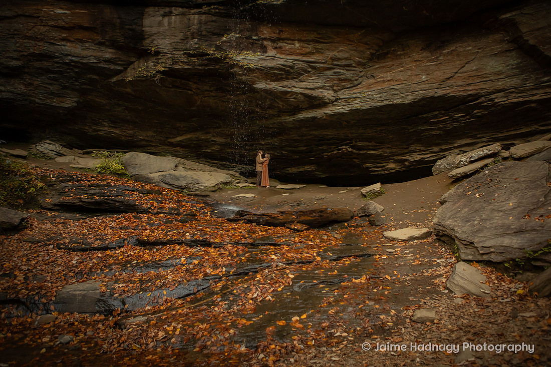 Engagement Photos in the Forest in Western NC | Photography