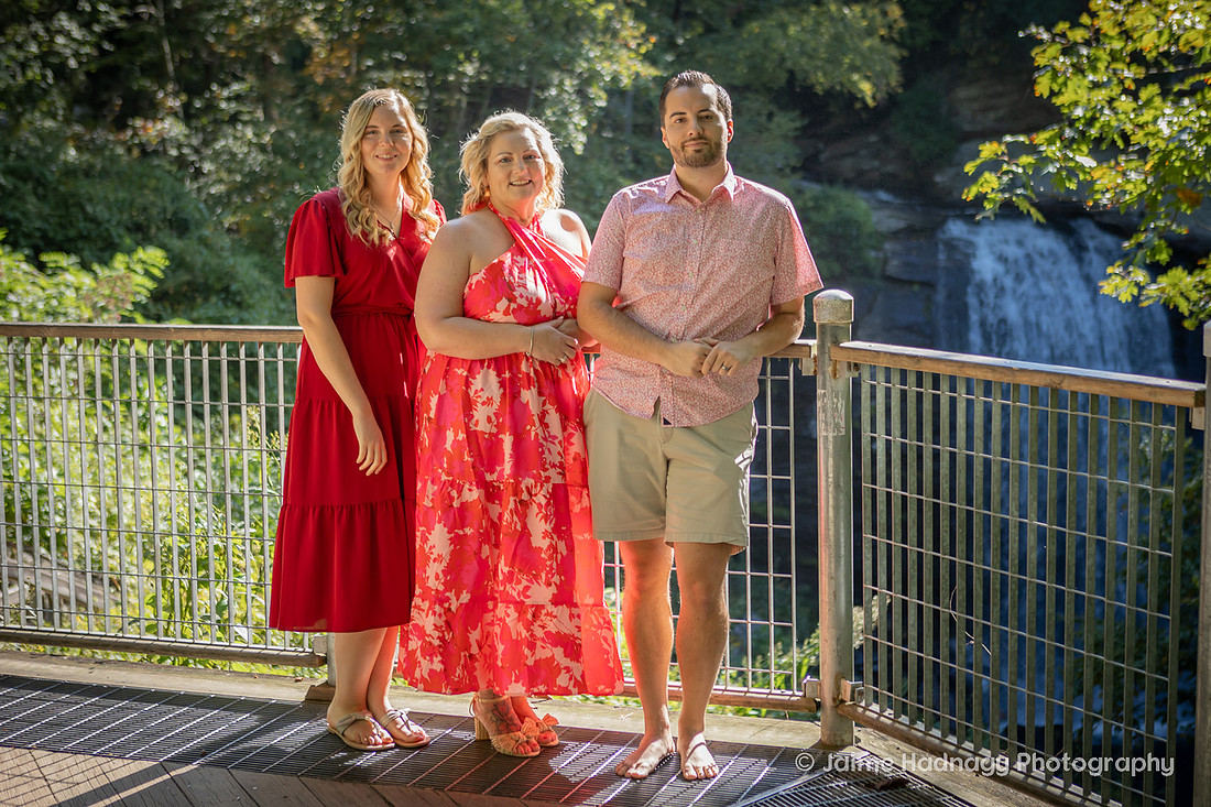 Elopement above Looking Glass Falls | Asheville Wedding Photographer