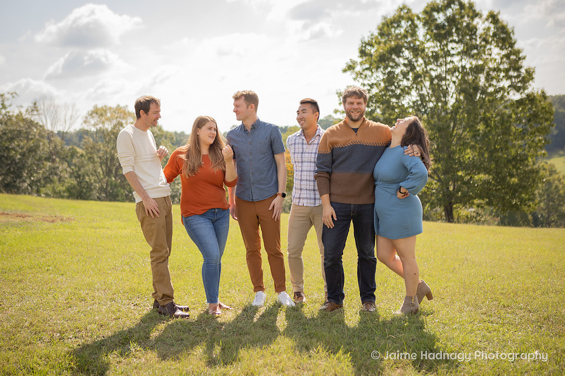 Outdoor Extended Family Portrait | Asheville Photographer