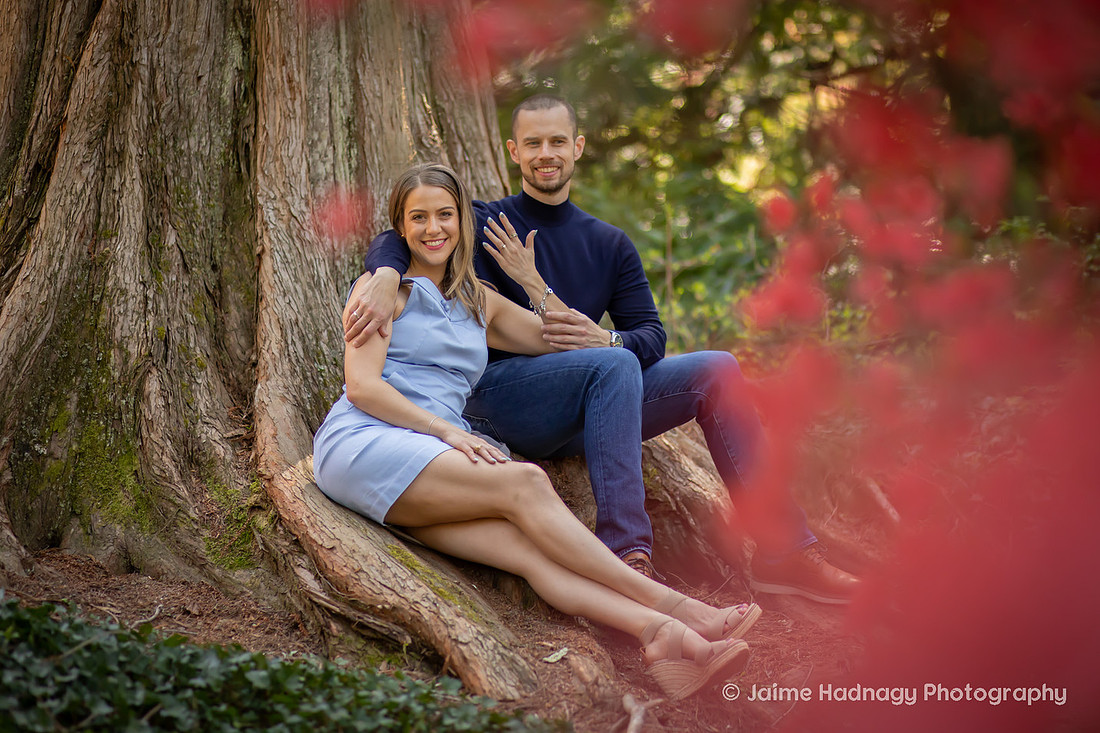 Engagement Photos in the Gardens of the Biltmore 