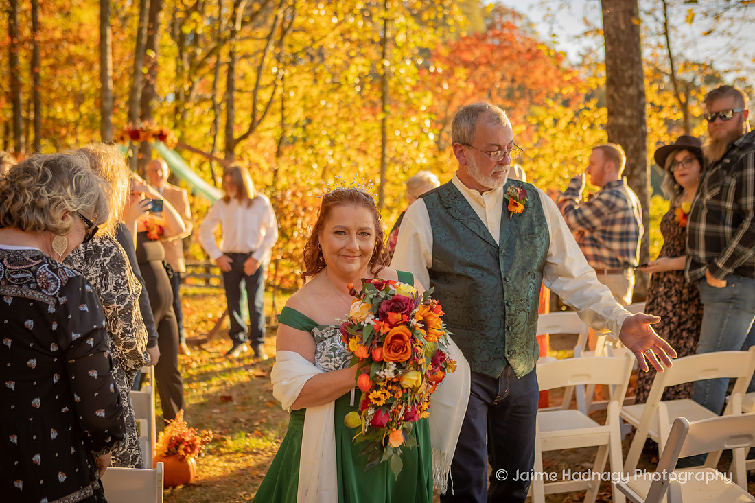 Outdoor Wedding in Nature in the Mountains