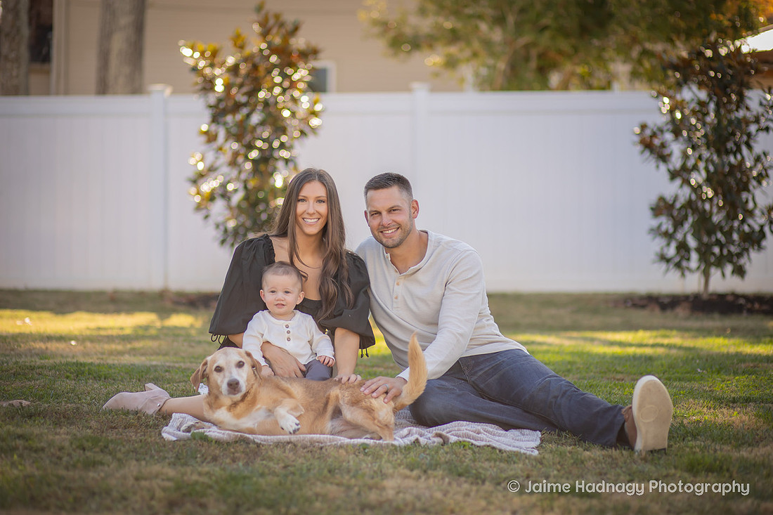 Family Photos with Baby and Dogs | Asheville Photographer