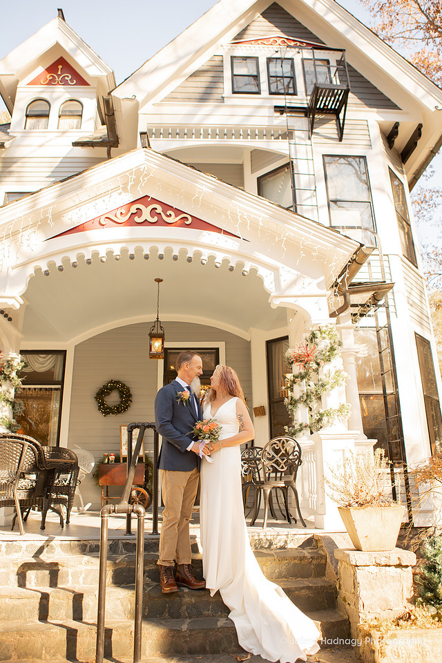 Asheville wedding day photography at The Wright Inn and Carriage House | Elopement Photographer