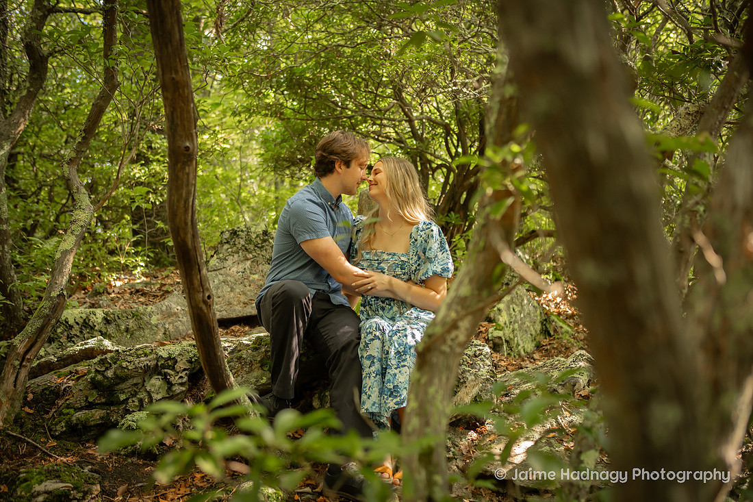 Asheville Engagement Photos in the Mountains | Blue Ridge Parkway | Photographer