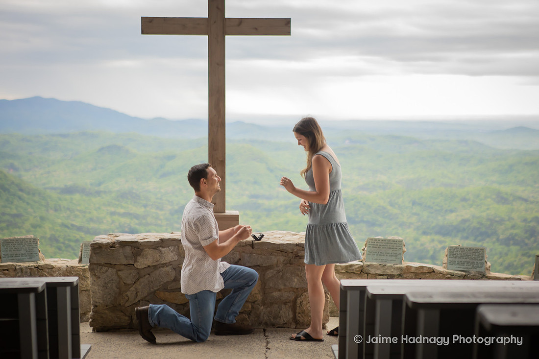 Surprise Proposal at Pretty Place Fred W. Symmes Chapel