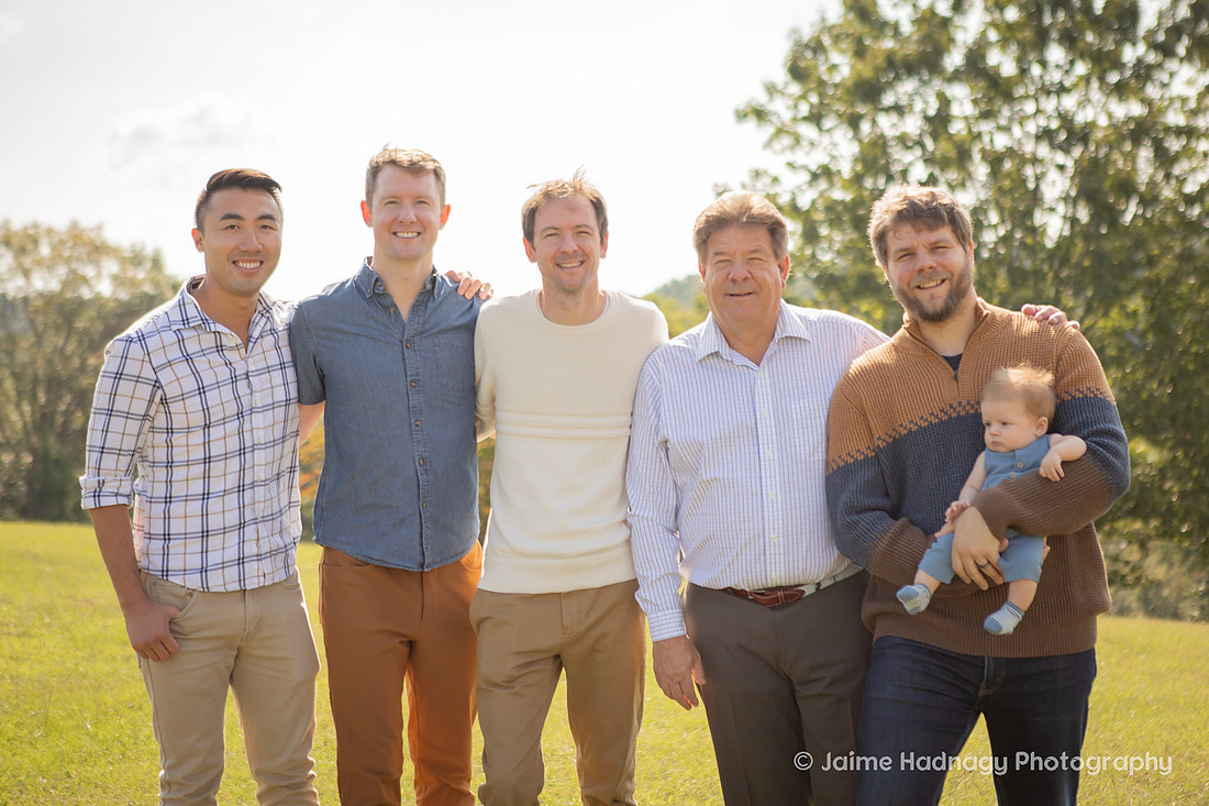 Outdoor Extended Family Portrait | Asheville Photographer