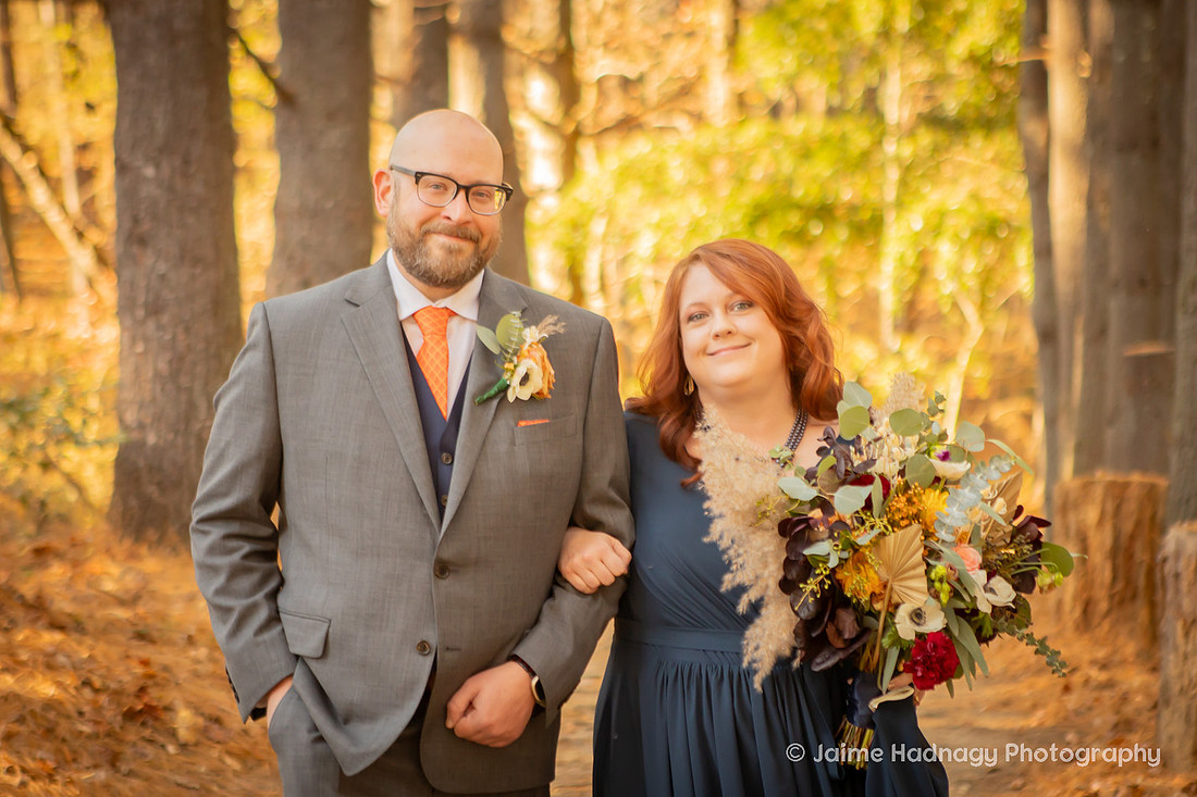 Outdoor Fall Wedding in the Forest | Asheville Wedding Photographer