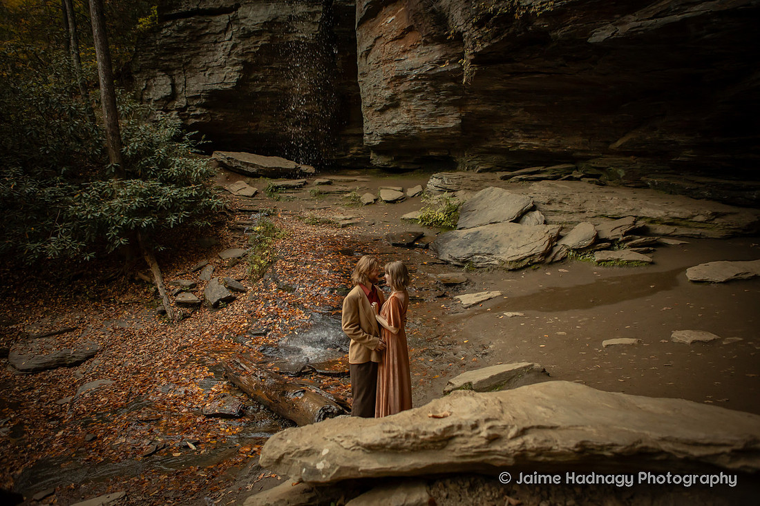 Engagement Photos in the Forest in Western NC | Photography