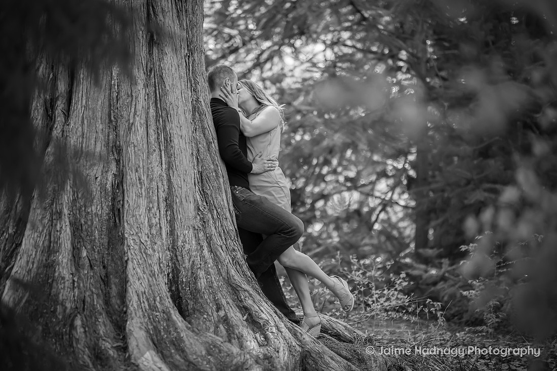 Engagement Photos in the Gardens of the Biltmore 