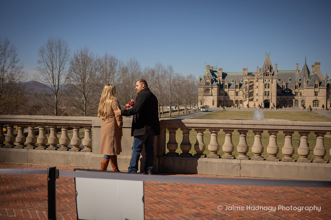 Surprise Proposal Photography at the Biltmore Estate