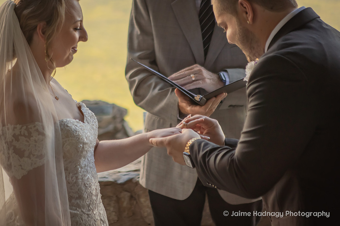 Beautiful Mountain Wedding Ceremony at Pretty Place Fred Symmes Chapel | Asheville Elopement Photographer