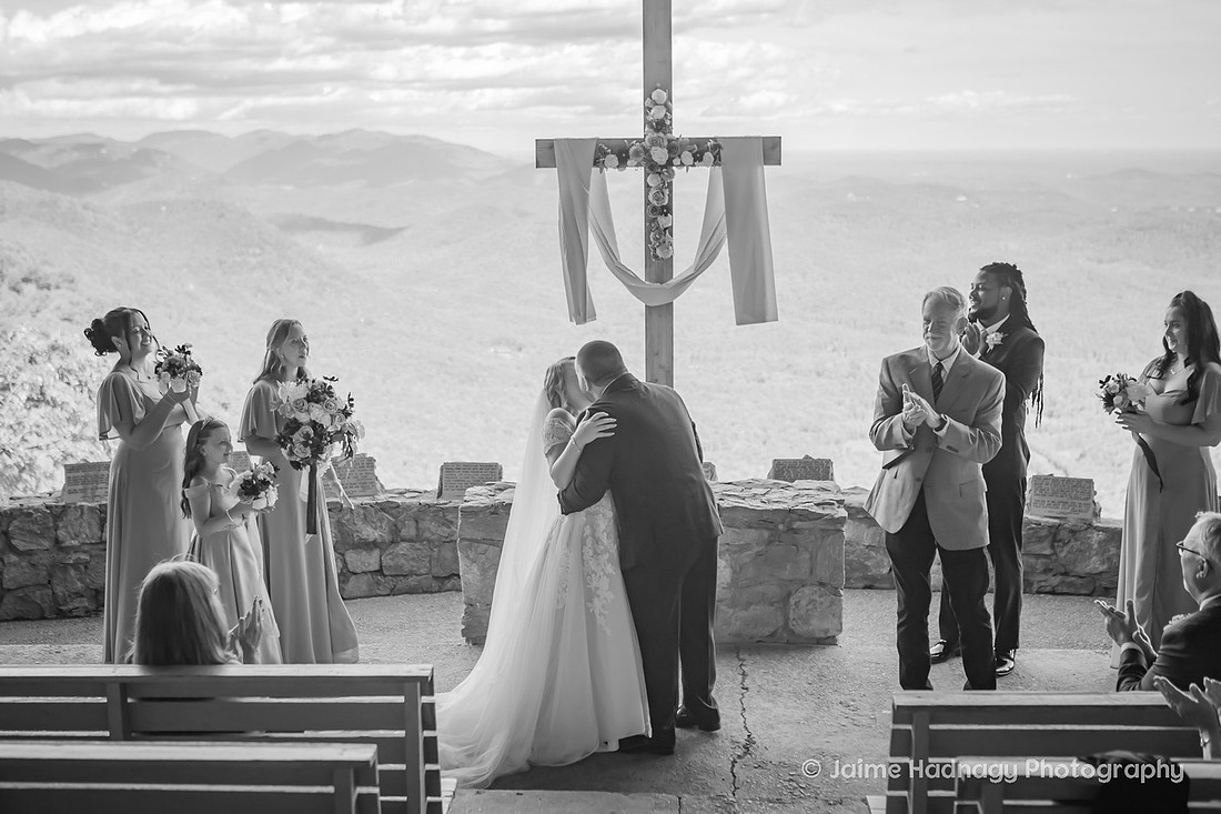 Small Mountain Wedding at Pretty Place Fred Symmes Chapel | North Carolina Elopement Photographer