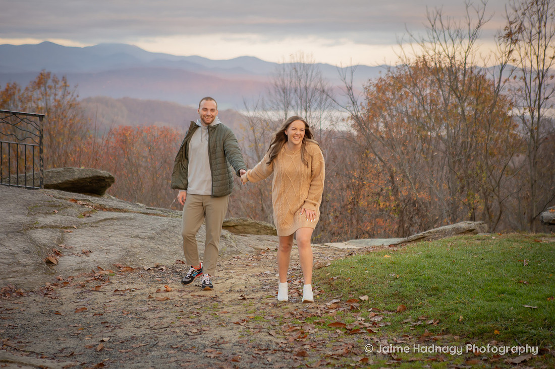 Engagement in the mountains | Asheville Proposal Photographer WNC