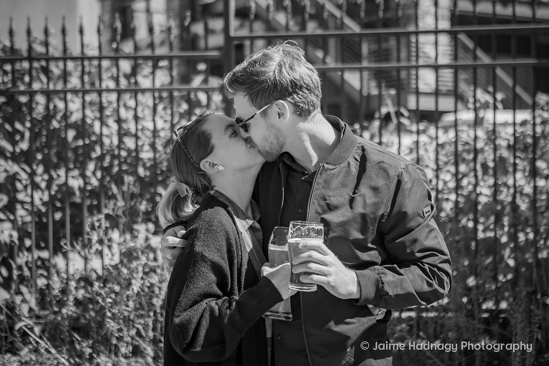 Getting Engaged at a Brewery in Sierra Nevada | Asheville Proposal Photographer