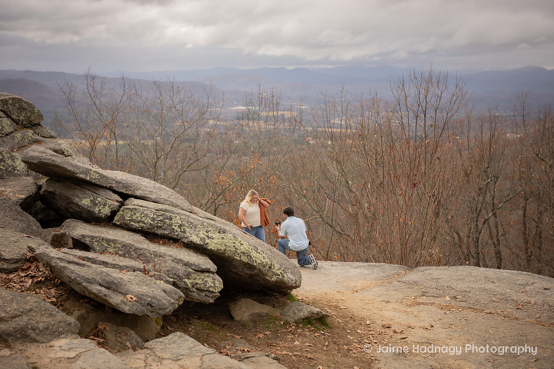 Mountain Surprise Proposal | WNC Engagement Photographer