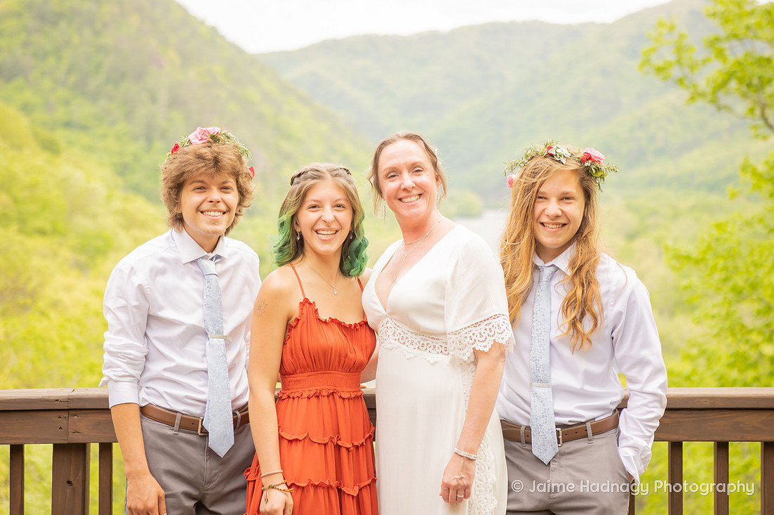 Micro Wedding at a Cabin in Hot Springs NC | Asheville Elopement Photographer