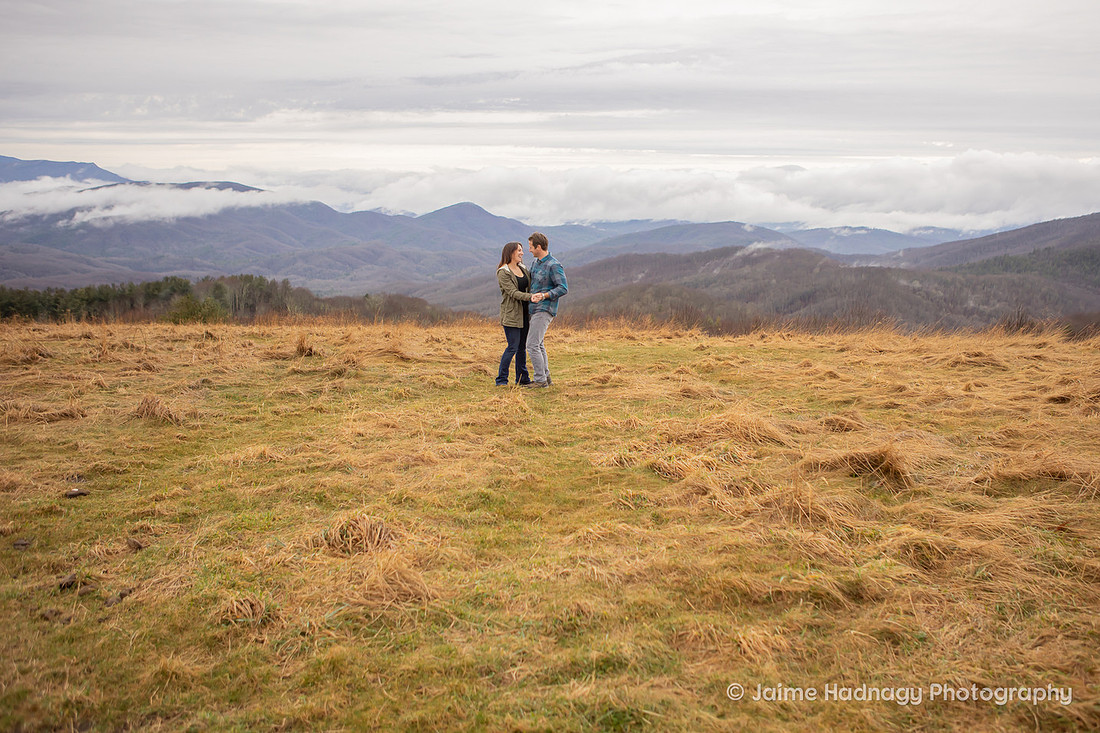 Engagement Photos in the mountains | Asheville Photographer