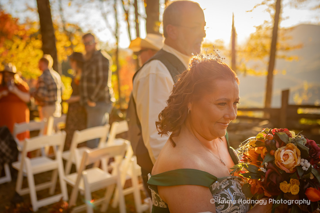 Outdoor Wedding in Nature in the Mountains