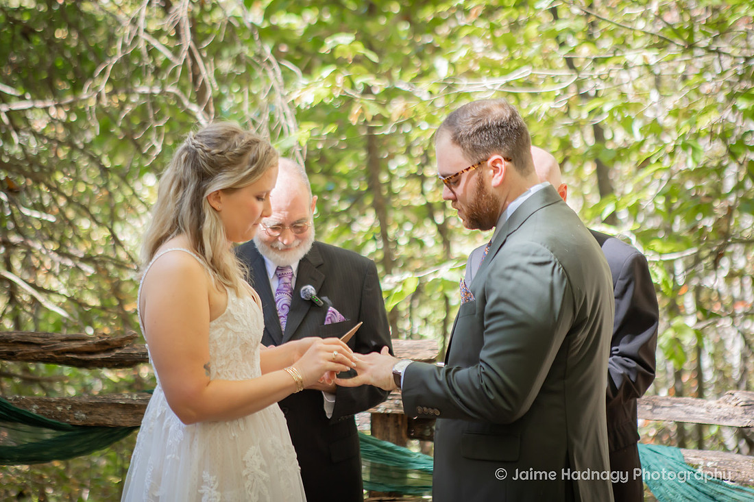 Small Family Wedding at Cabin in the mountains | Asheville Photographer