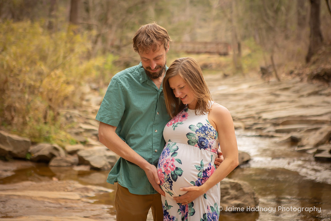 Outdoor Prenatal Family Photos | Asheville Photographer