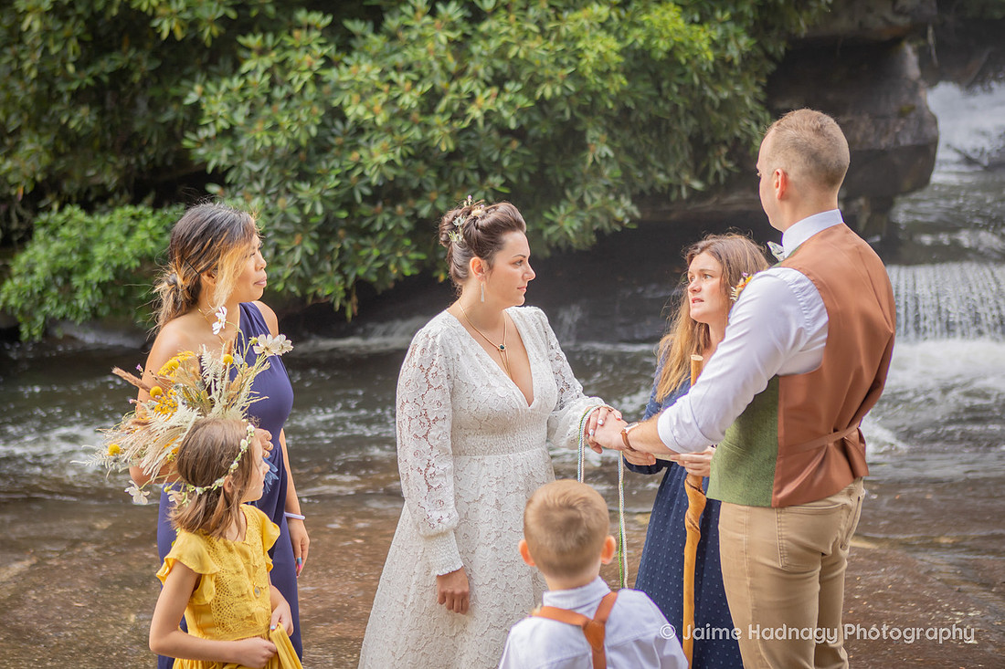 Waterfall Elopement | Asheville Nature Wedding Photographer