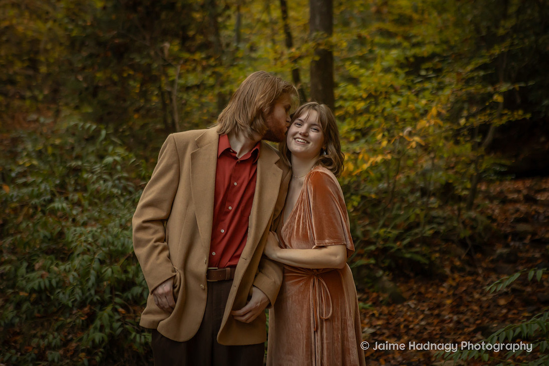 Engagement Photos in the Forest in Western NC | Photography