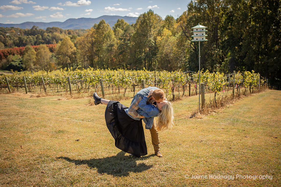 Vineyard Proposal | Asheville Engagement Photographer