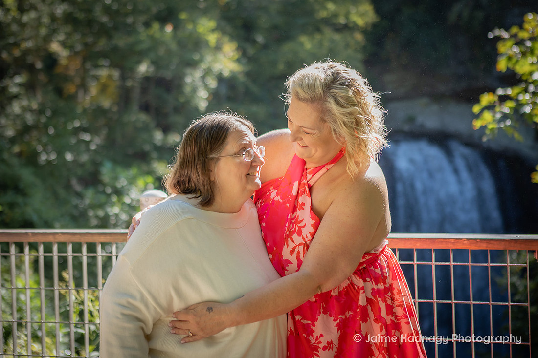 Elopement above Looking Glass Falls | Asheville Wedding Photographer