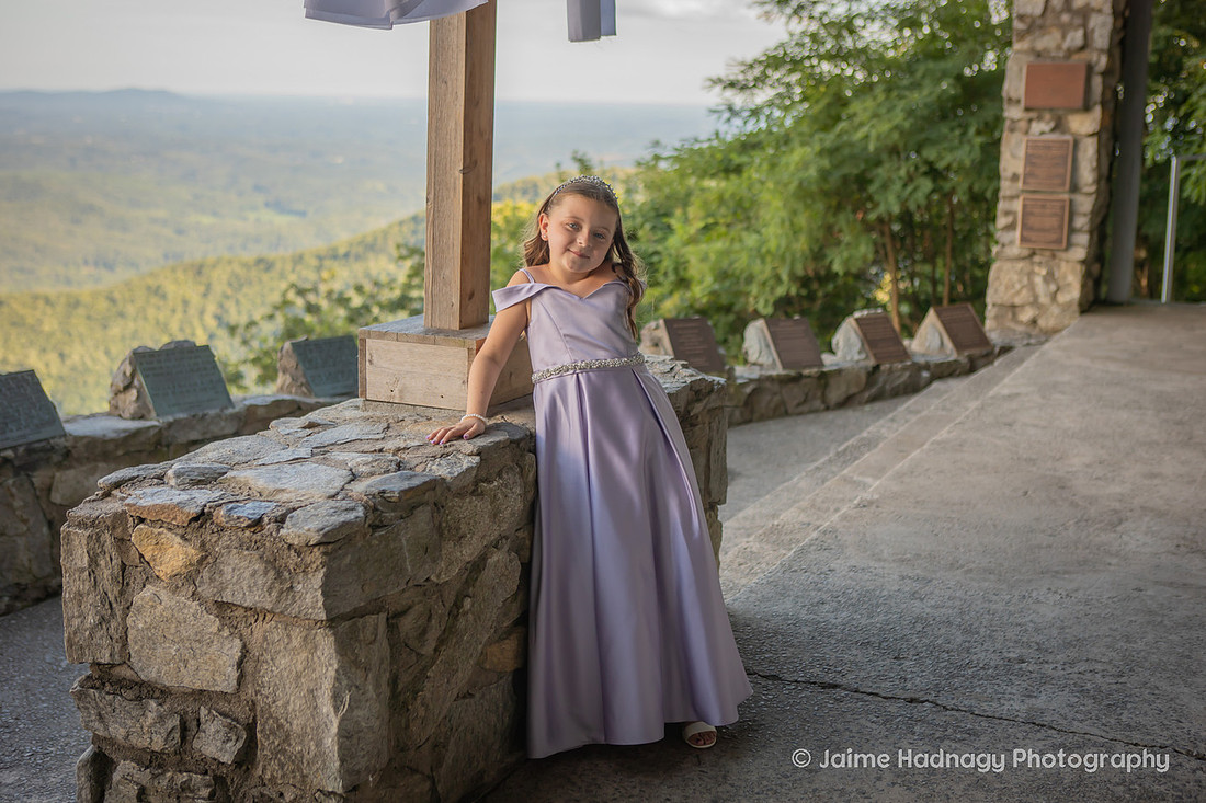 Wedding Party Portraits in the mountains at Pretty Place