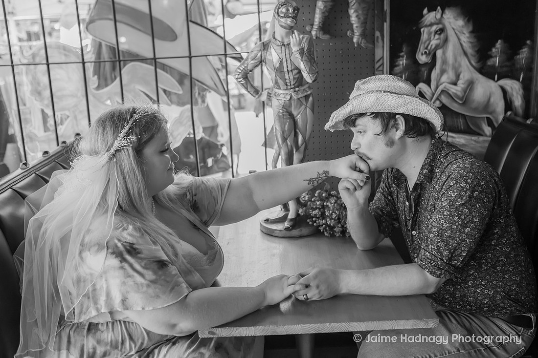 Last Minute Elopement at Fleetwoods Rock n Roll Chapel | Asheville Wedding Photographer