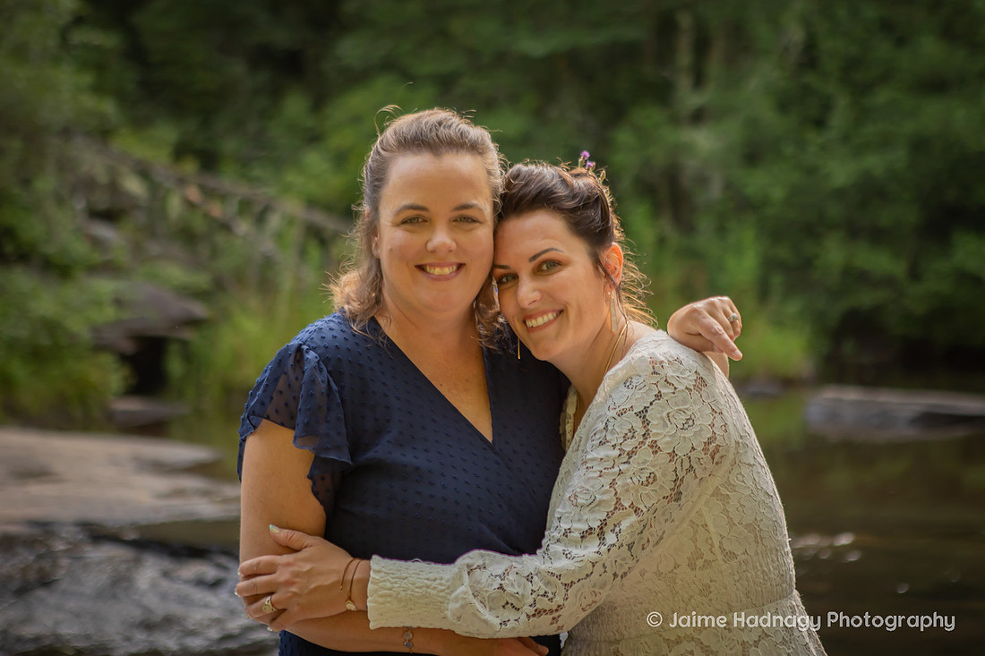 Wedding Photography at Triple Falls in Brevard NC