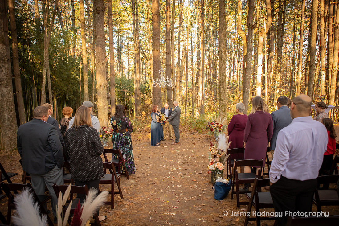 Outdoor Fall Wedding in the Forest | Asheville Wedding Photographer