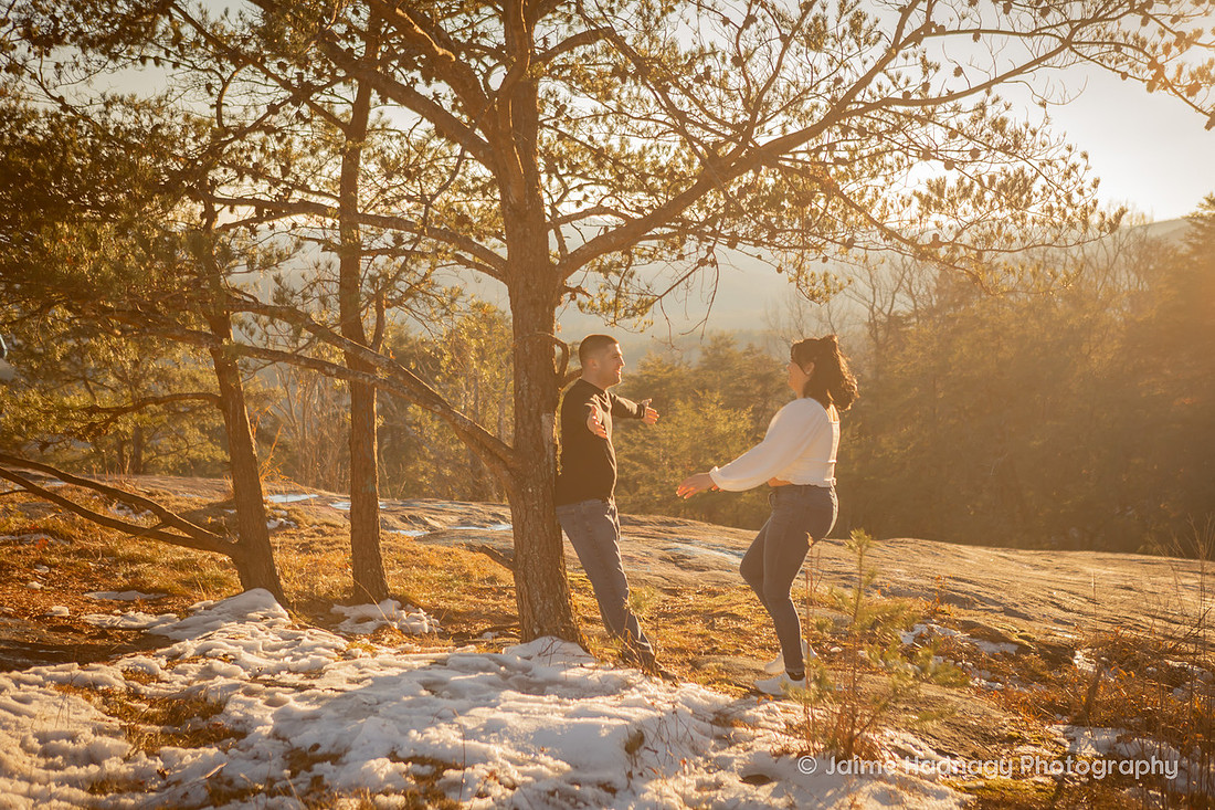 Engagement Photos at Bald Rock | WNC Photographer