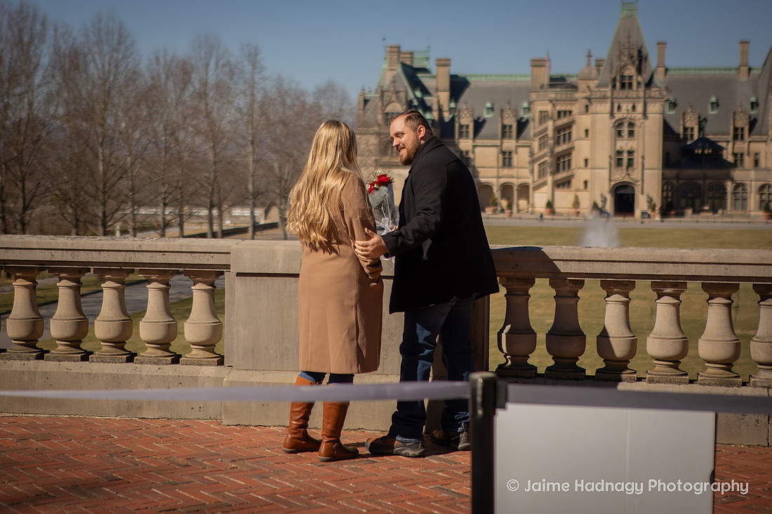 Surprise Proposal Photography at the Biltmore Estate