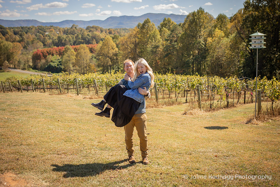 Vineyard Proposal | Asheville Engagement Photographer