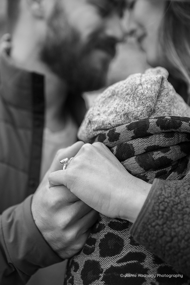Engagement Photos at a Waterfall in Linville Gorge | Asheville proposal photographer