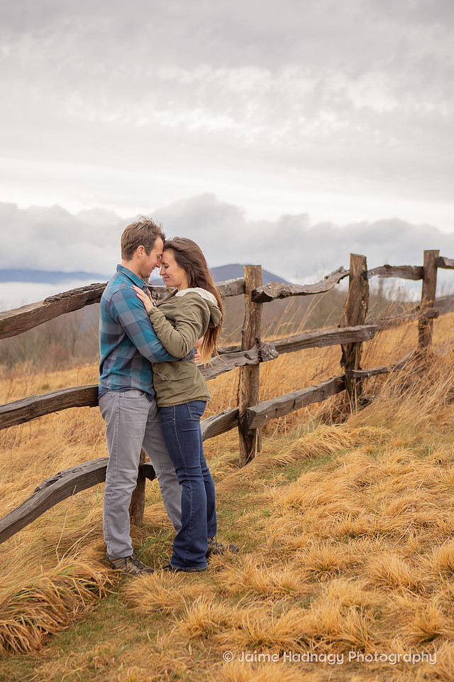 Asheville Photographer Mountain Engagement Photoshoot
