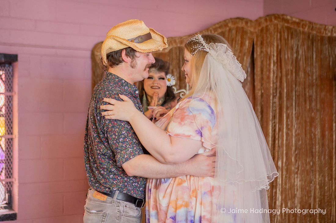 Fleetwoods Rock N Roll Chapel Asheville Elopement Photos