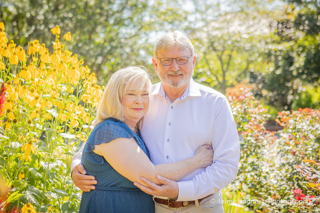 Outdoor Couples Photos Yellow Flowers