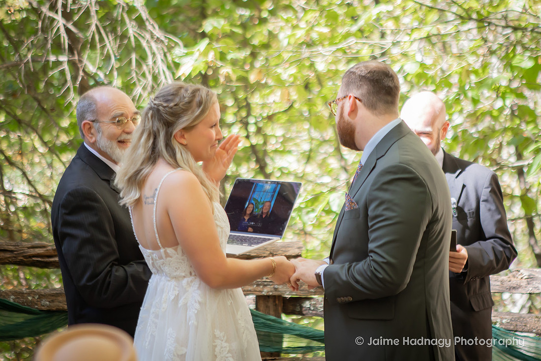 Small Family Wedding at Cabin in the mountains | Asheville Photographer