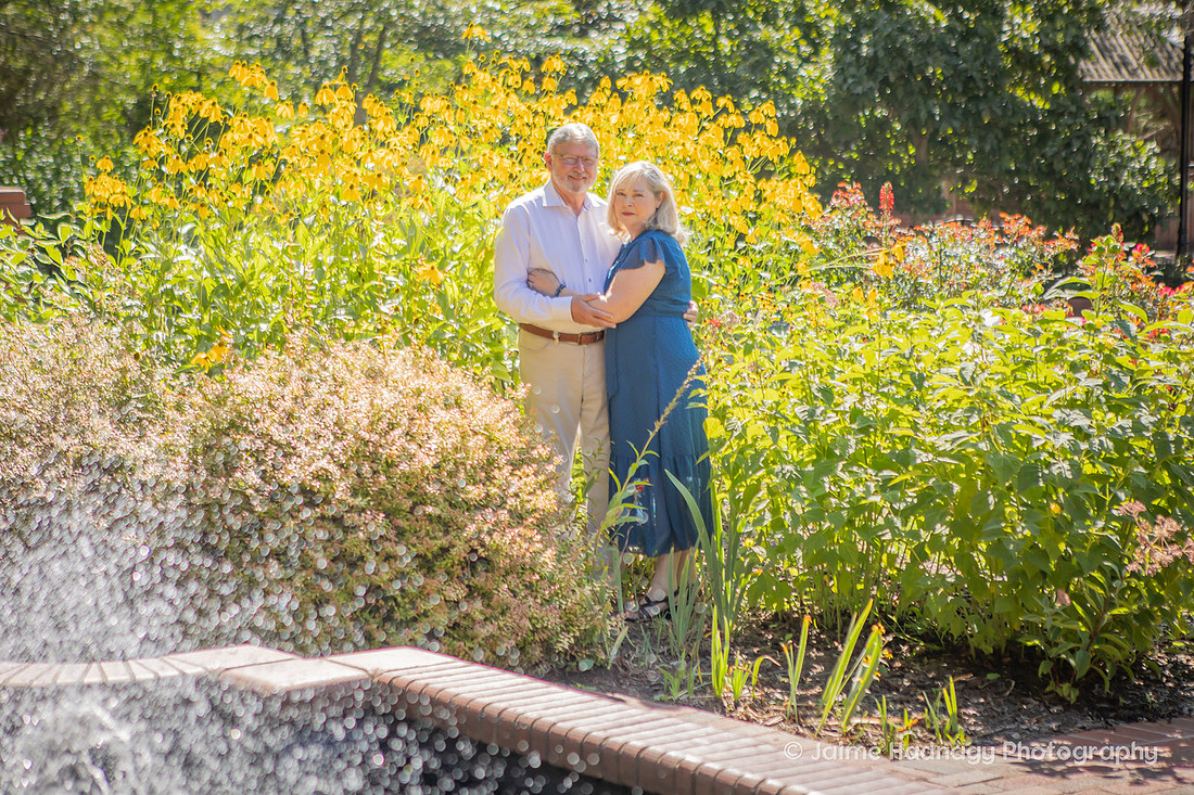 Couples Photos Outside the Village Hotel at BIltmore | Asheville Photographer