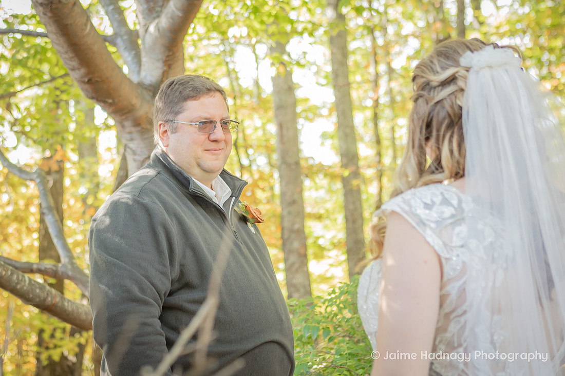 First Look Wedding Photos with Dad | Asheville Wedding Photographer